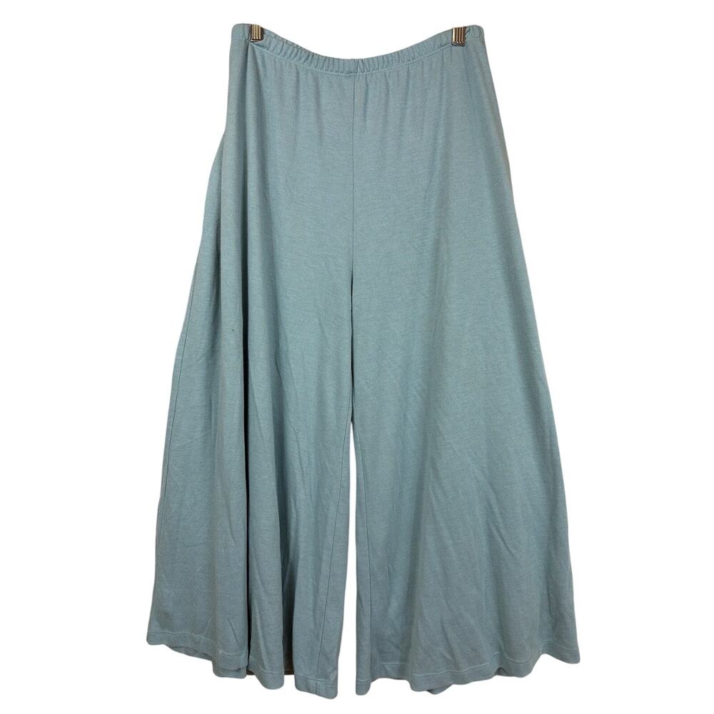 Chalet Blue Wide Leg Stretch Waist Pants Size 2X Made in USA